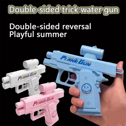 New Outdoor Portable Double-Sided Reverse Water Gun Prank Reverse Water Spray Toy Creativechildren Gift