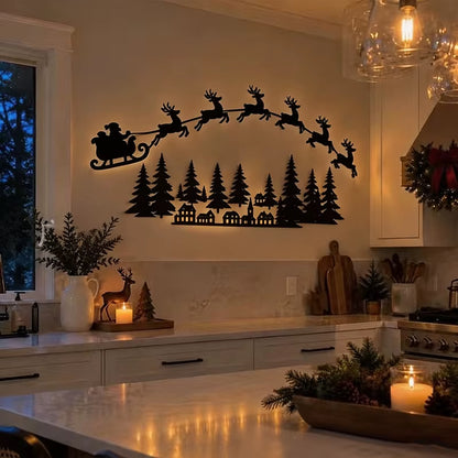 Christmas Wall Decor Santa Christmas Tree Reindeer Light up Wall Stickers Christmas Halloween Fashion Home Decor Wall Door Frame