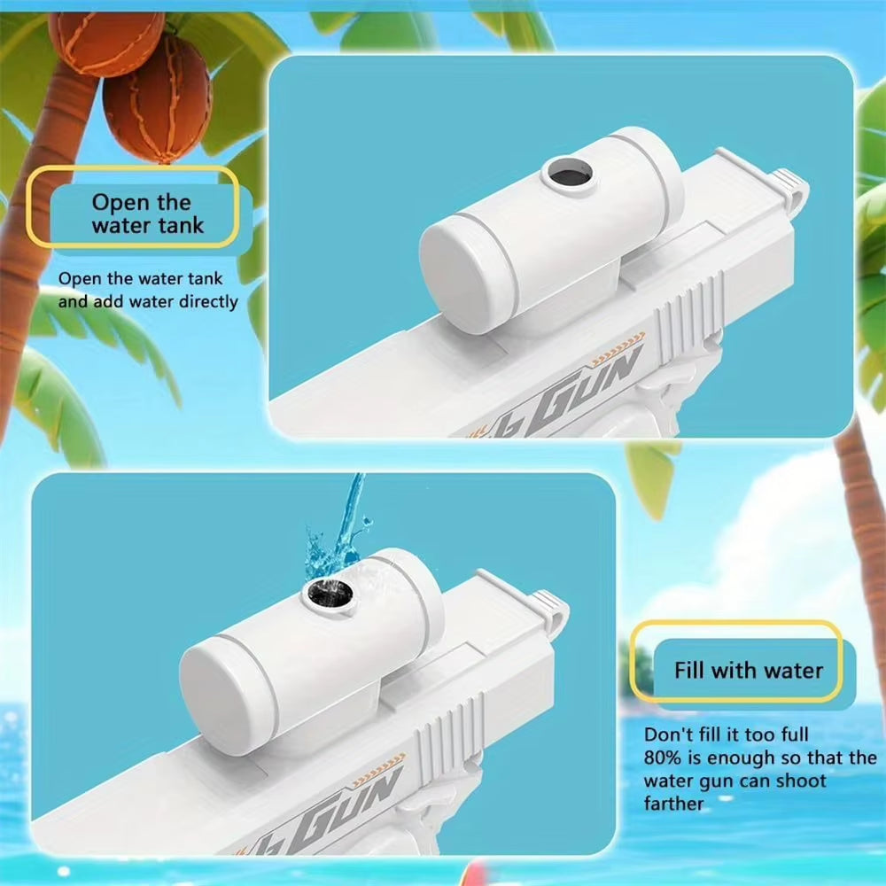 New Outdoor Portable Double-Sided Reverse Water Gun Prank Reverse Water Spray Toy Creativechildren Gift