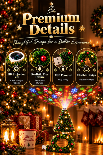 Christmas Tree Projector (with-6 projection modes)